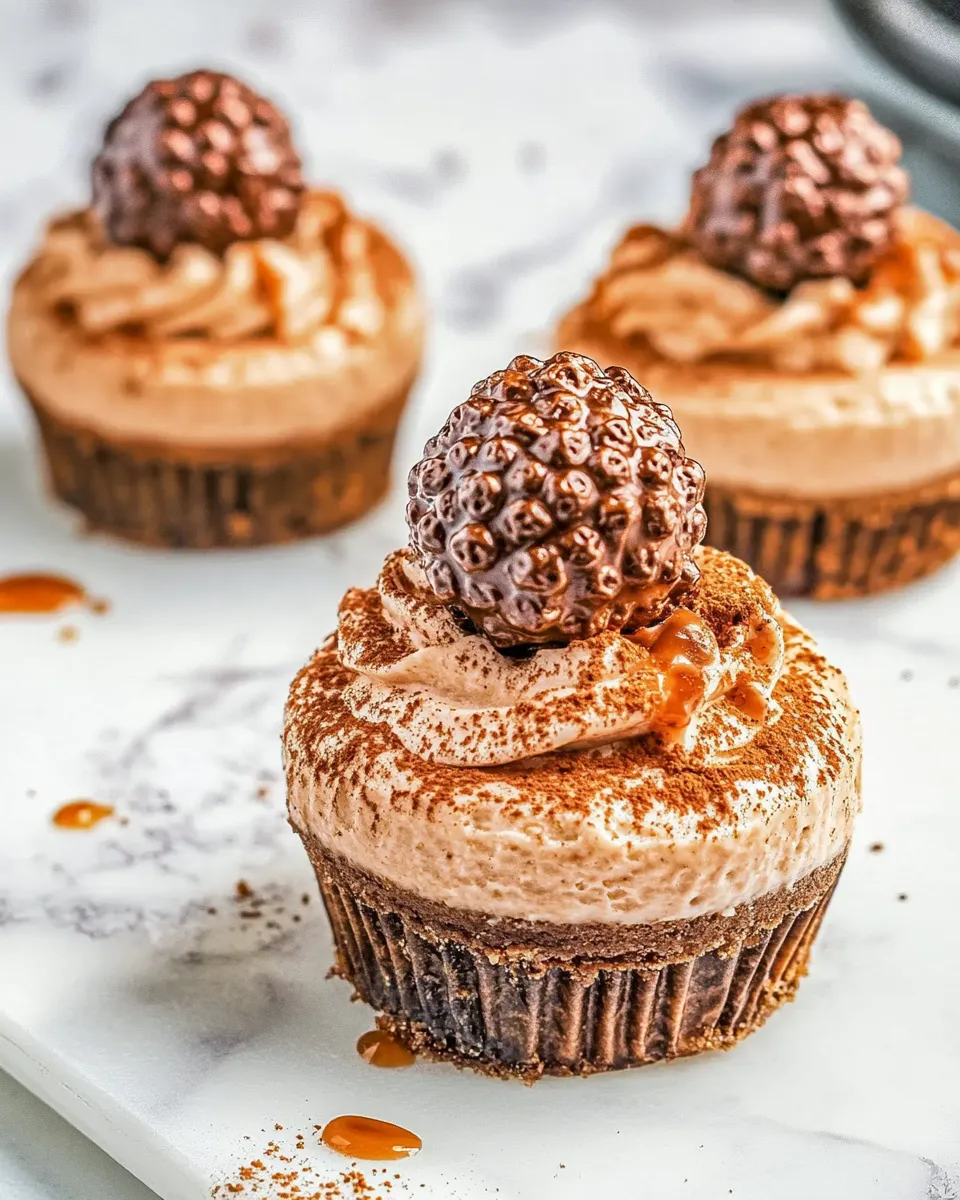 Classic Mini Ferrero Rocher Cheesecakes dish photo