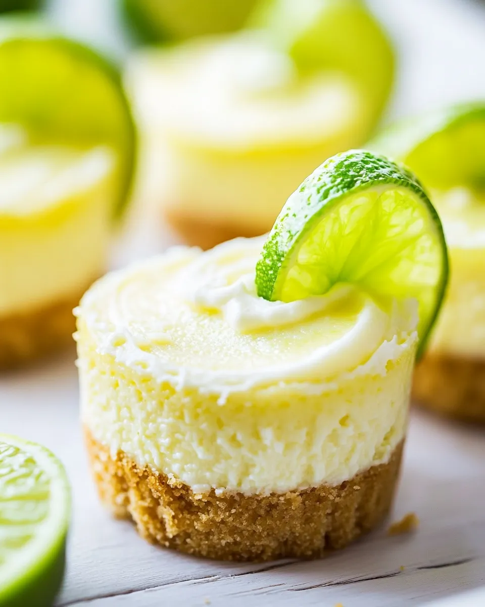 Fresh Mini Key Lime Cheesecakes dish photo
