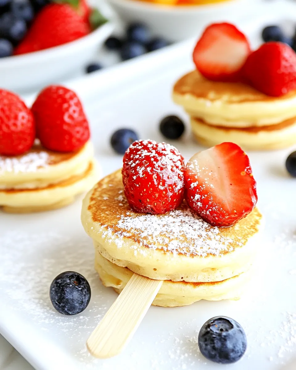 Easy Mini Pancake Skewers recipe image