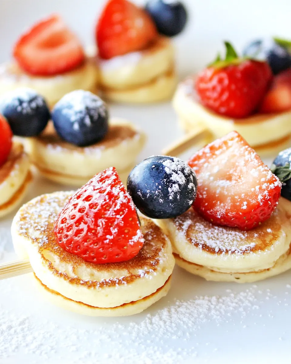 Delicious Mini Pancake Skewers dish photo