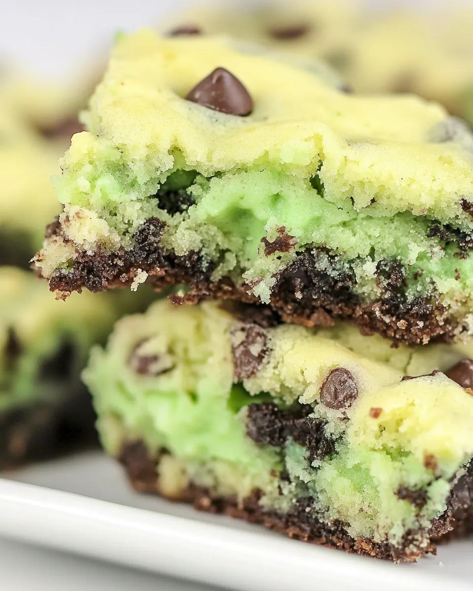 Homemade Mint Chip Brookies photo