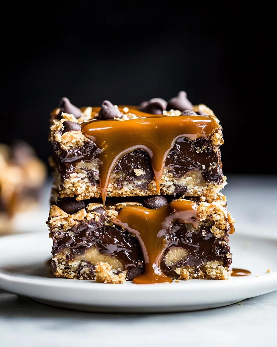Classic Mocha Caramel Crunch Chocolate Chip Cookie Bars. image