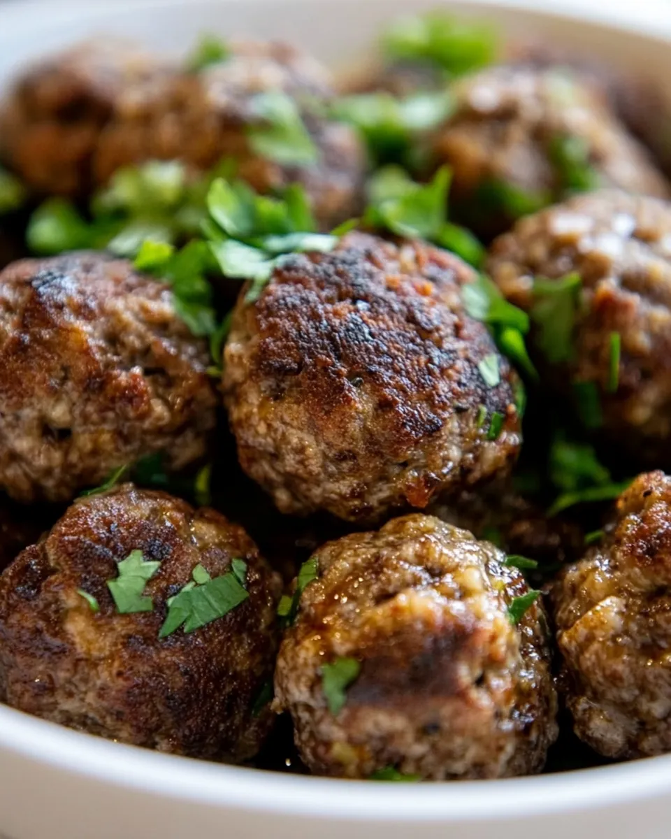 Delicious Moroccan Lamb Meatballs plate image