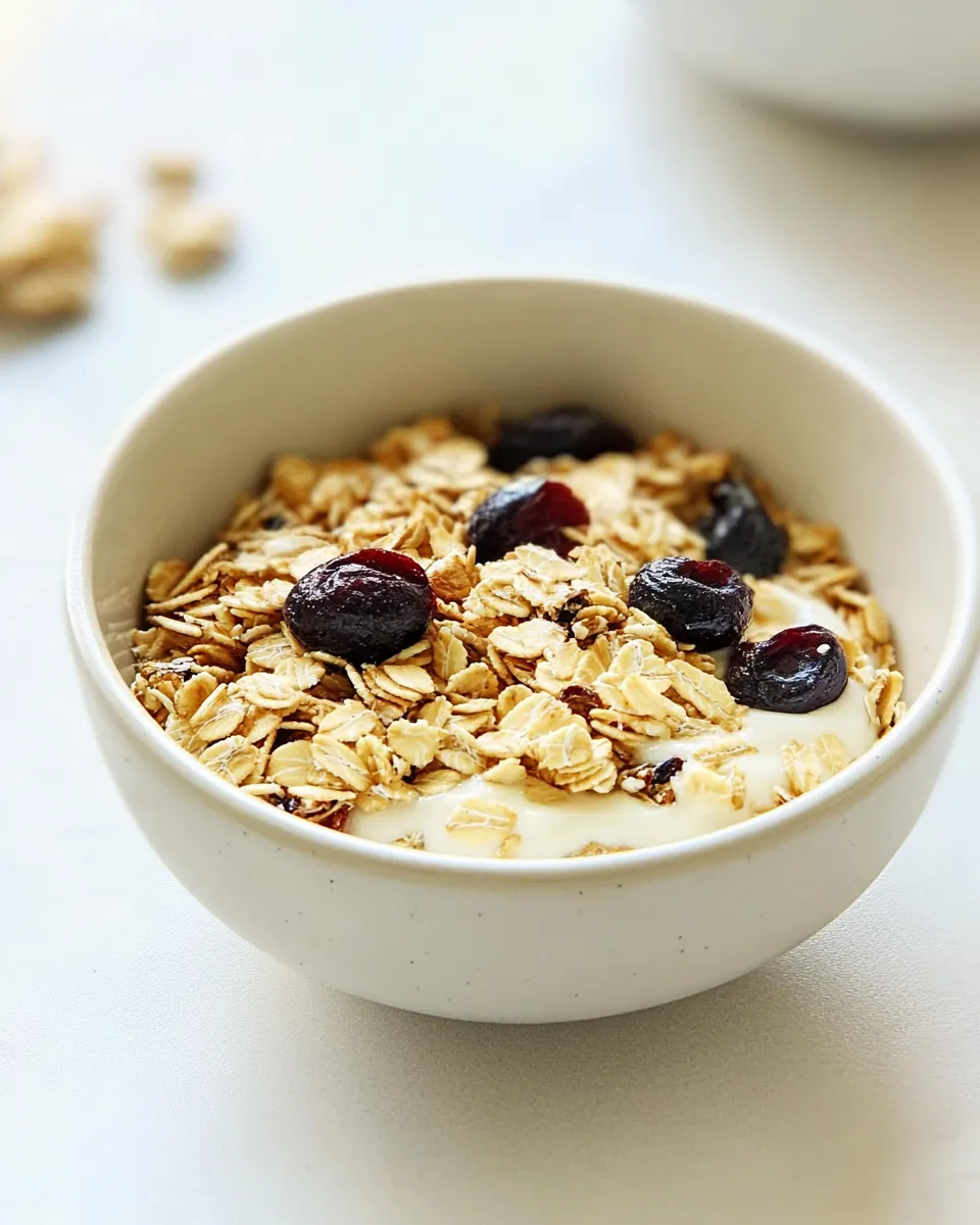 Delicious Muesli Recipe food shot