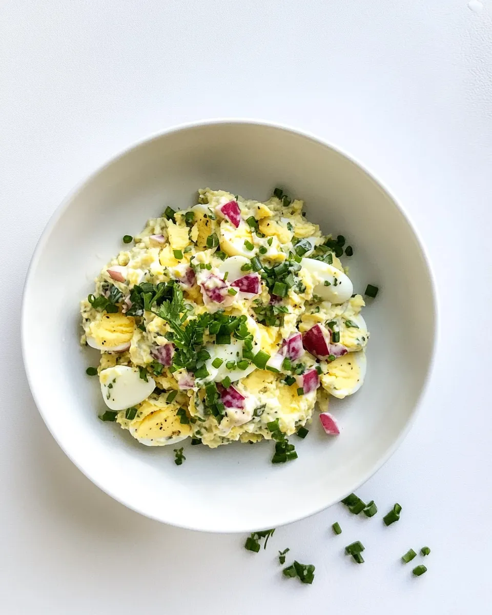Easy My Most Favorite Egg Salad. food shot