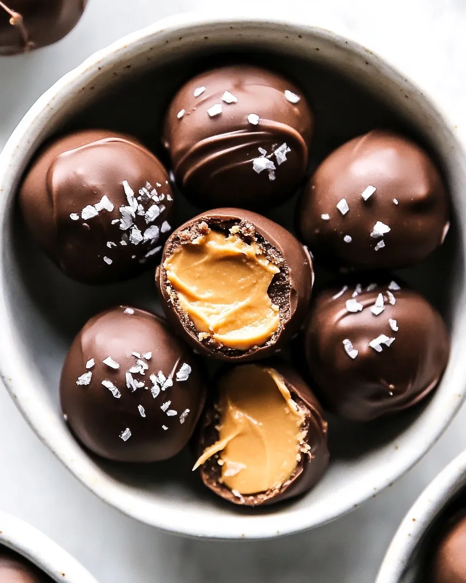 Homemade No Bake Buckeye Peanut Butter Balls recipe photo