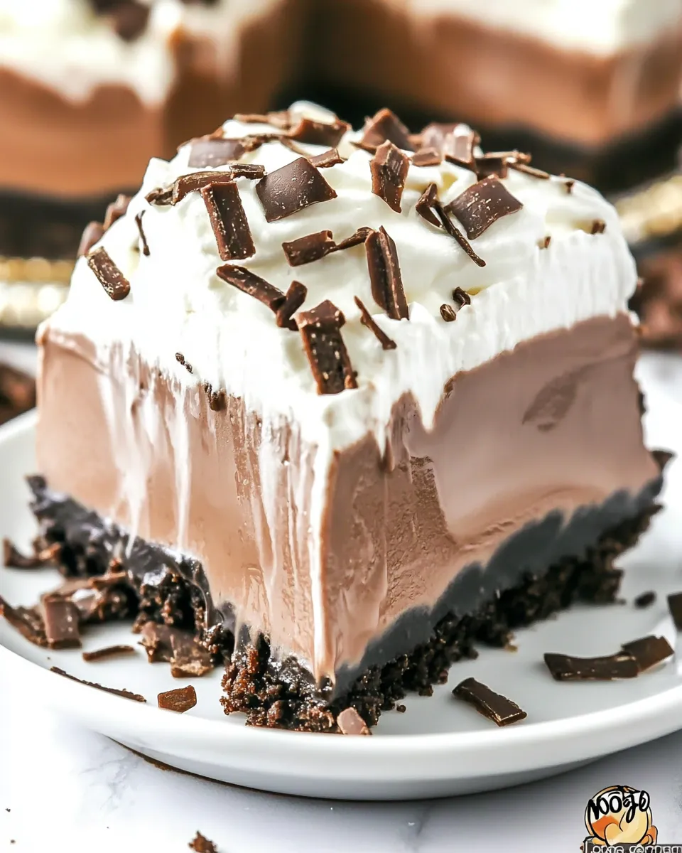 Easy No Bake Mocha Mud Pie Dessert recipe photo