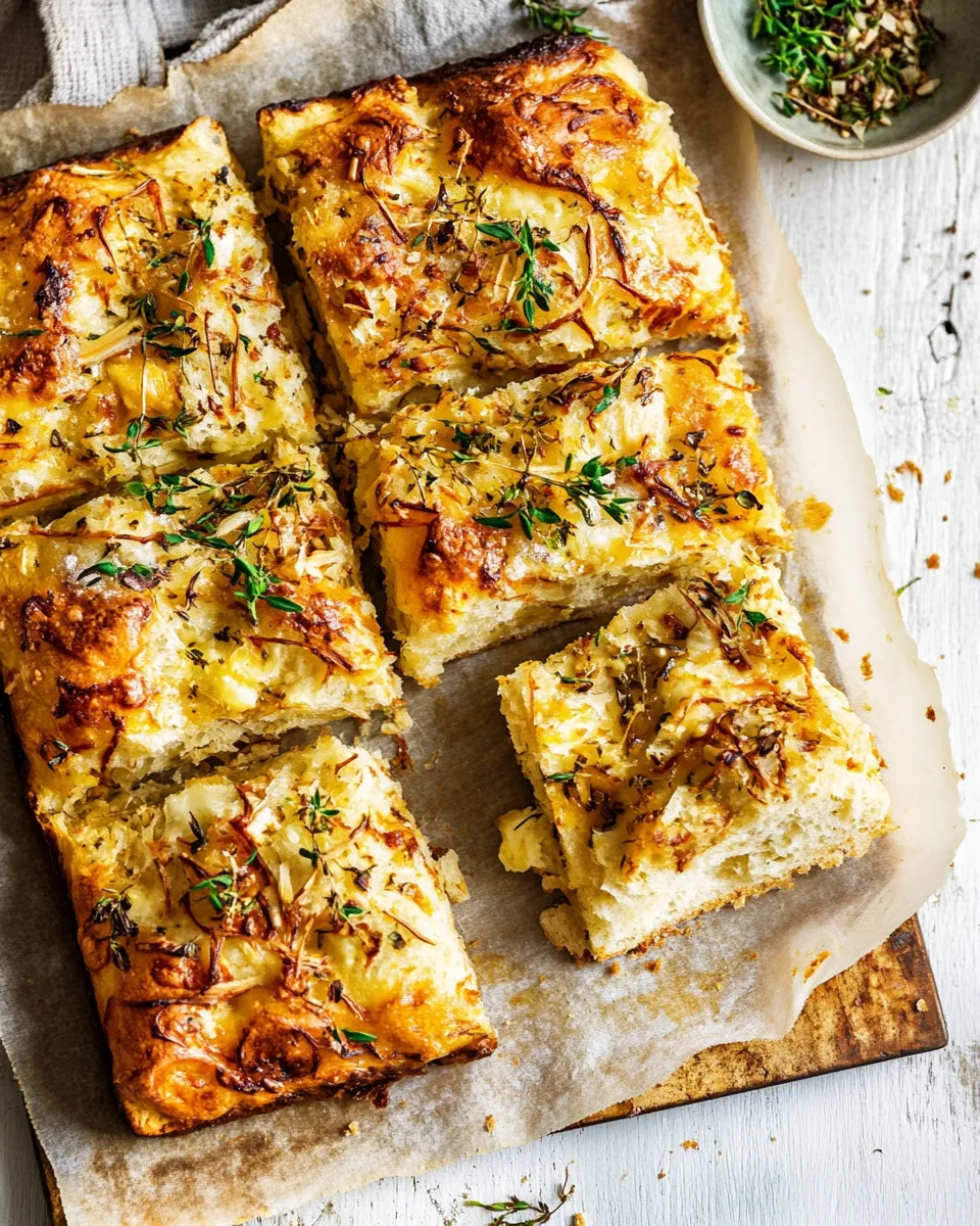 Classic No Knead Focaccia (Cheese Focaccia) recipe image