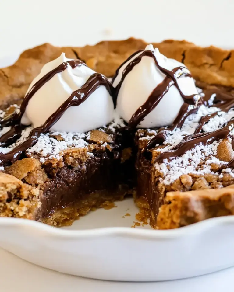 Homemade Nutella Cookie Pie recipe photo