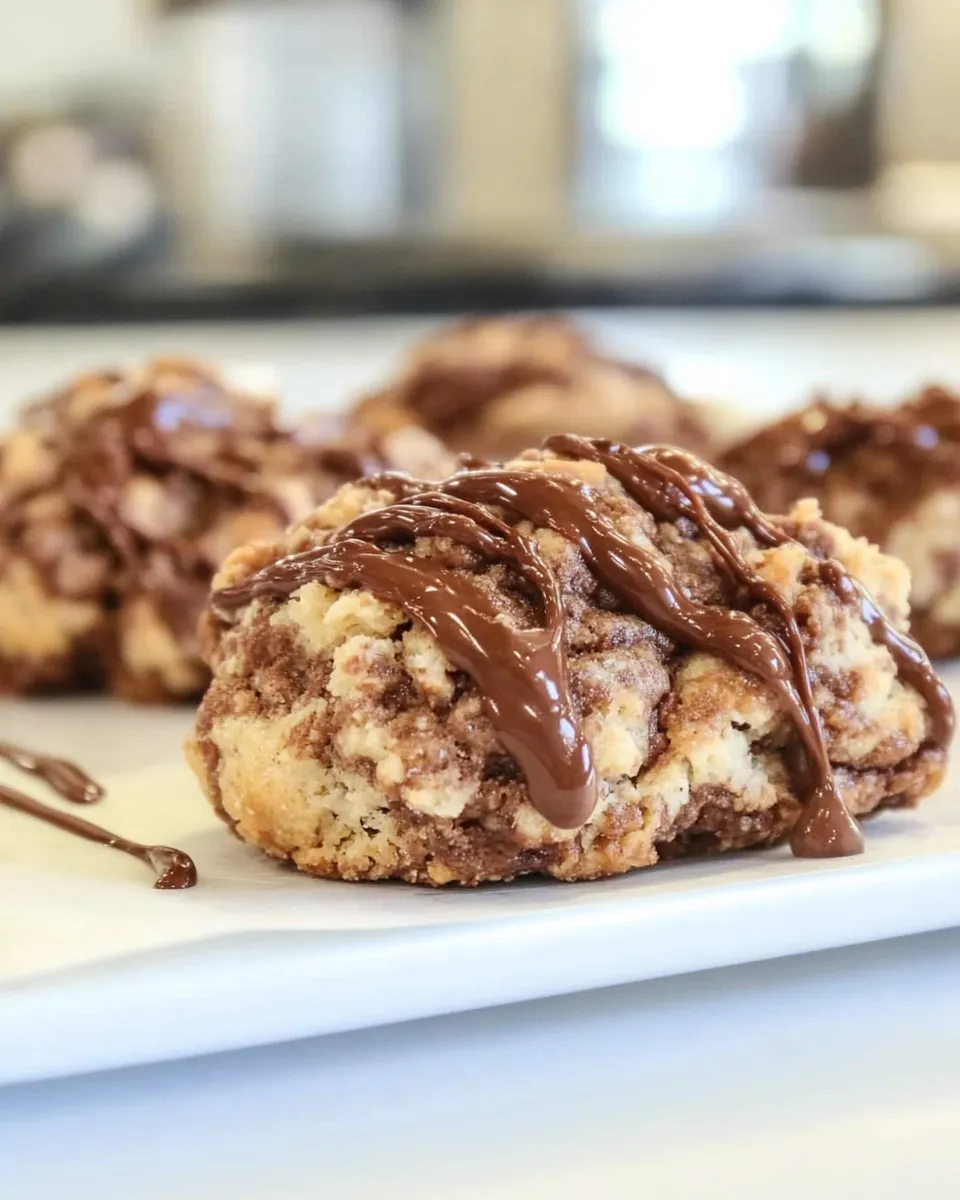 Easy Nutella Drop Biscuits food shot