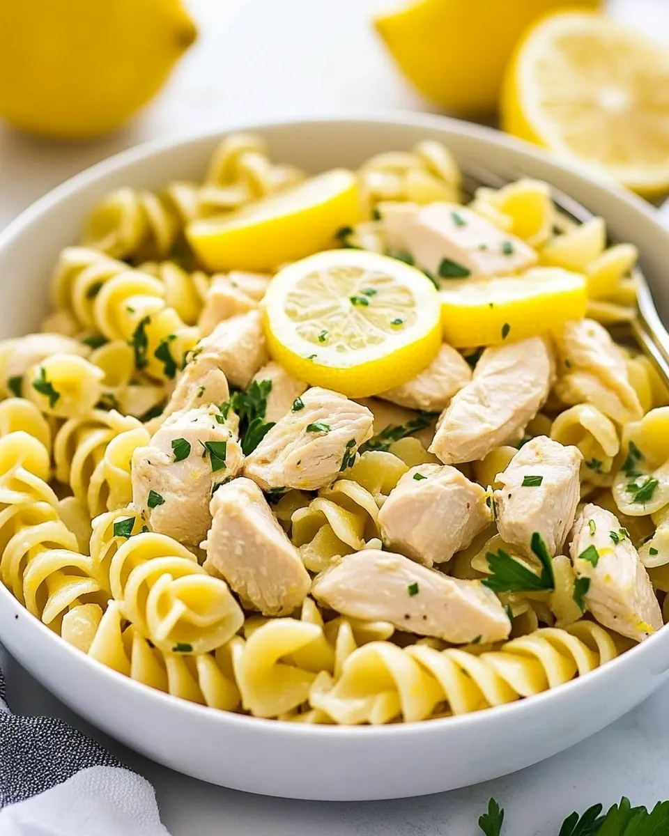 Classic One-Bag Lemon Chicken and Pasta image