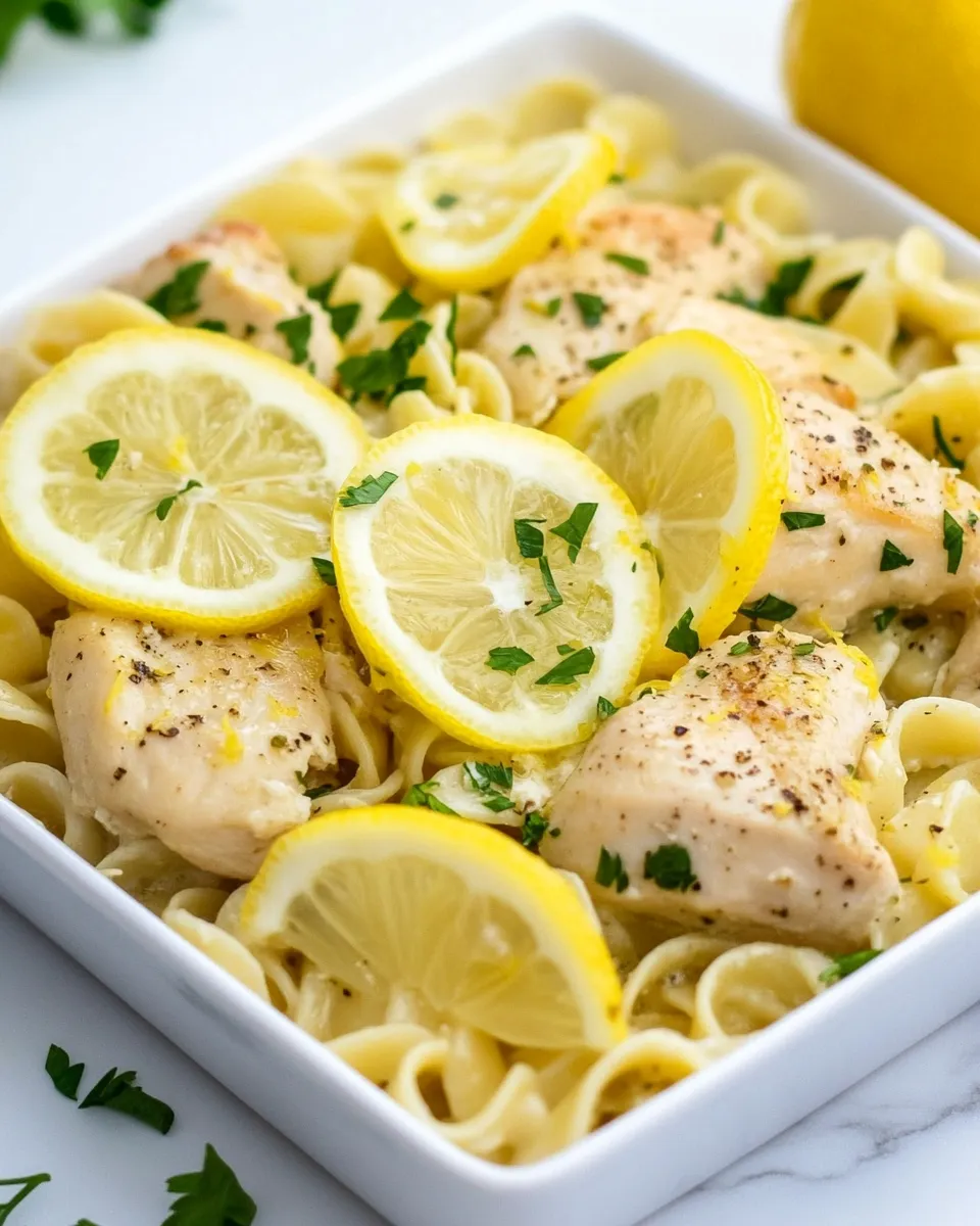 Easy One-Bag Lemon Chicken and Pasta recipe photo