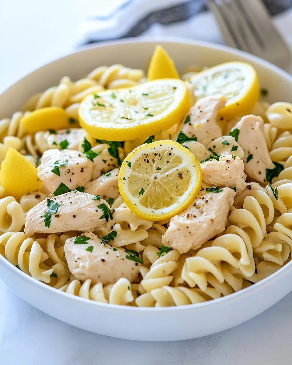 Delicious One-Bag Lemon Chicken and Pasta dish photo