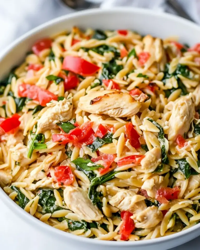 Homemade One-Pan Chicken and Spinach Orzo recipe photo