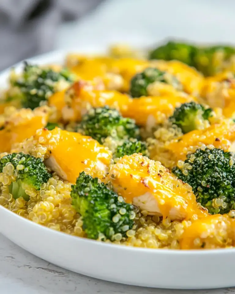 Homemade One Pan Cheesy Chicken Broccoli and Quinoa photo
