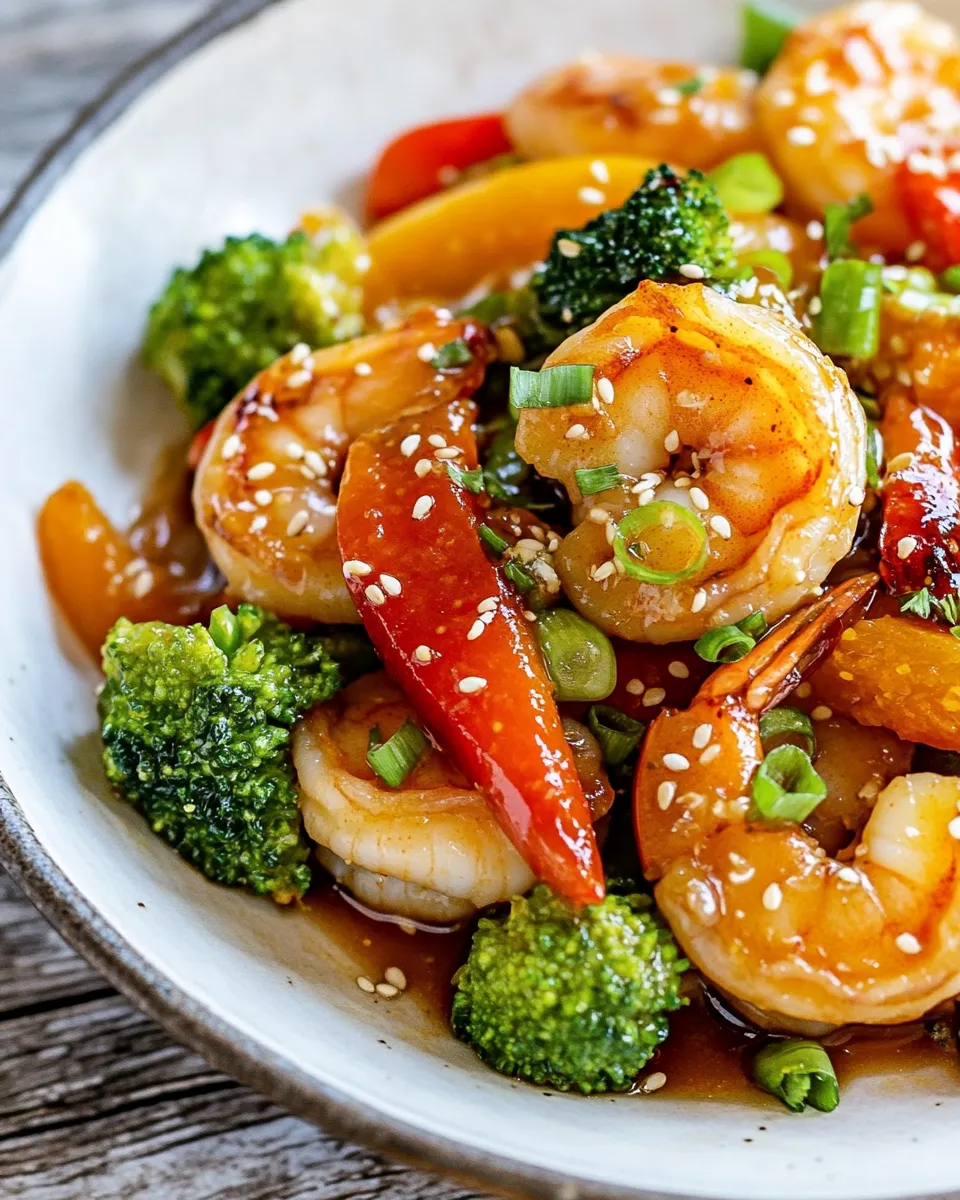 Classic Orange Ginger Shrimp Stir Fry image