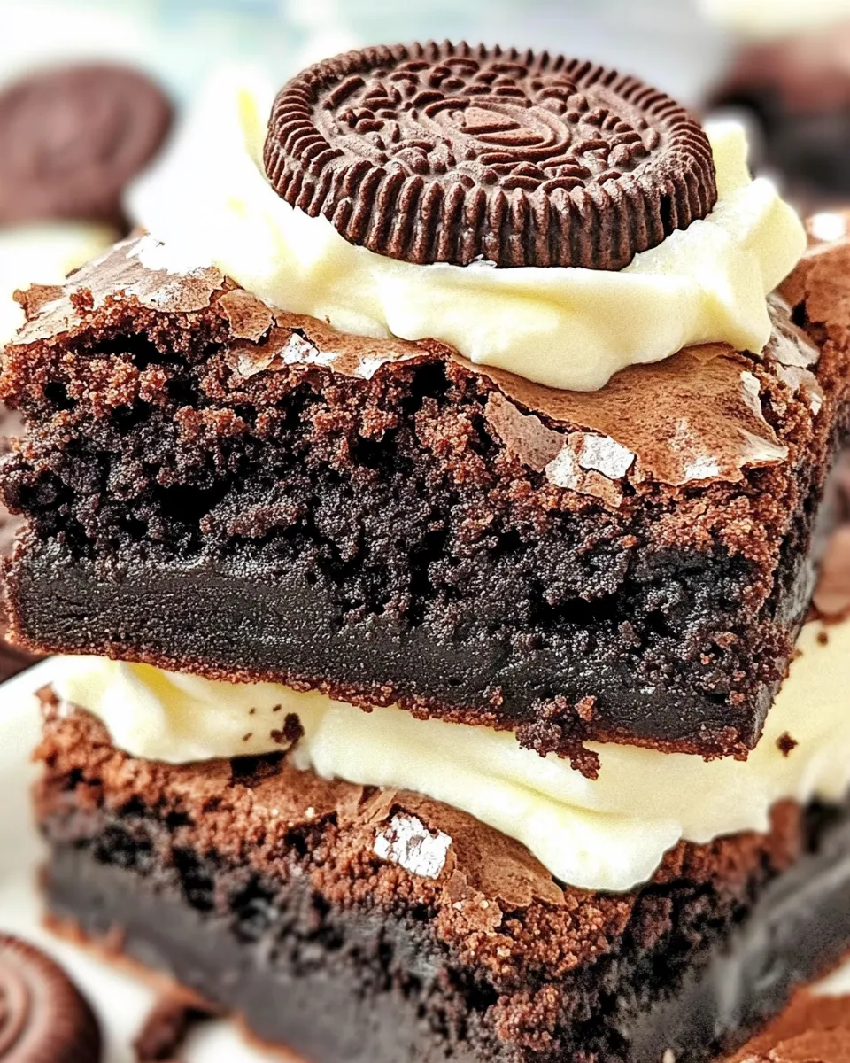 Delicious Oreo Truffle Brownies recipe photo