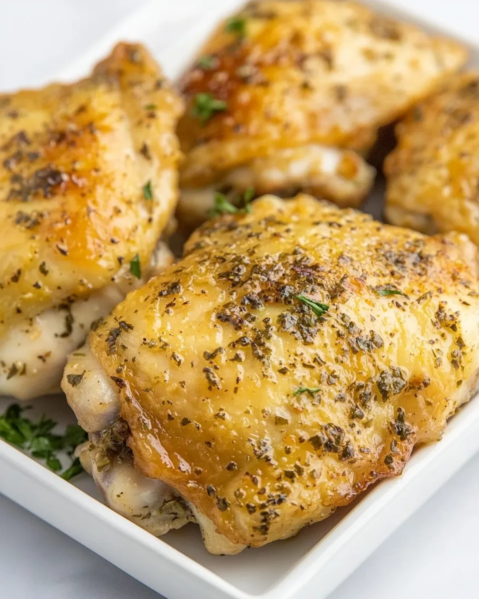 Homemade Oven Baked Ranch Chicken Thighs (With Crispy Skin!) photo