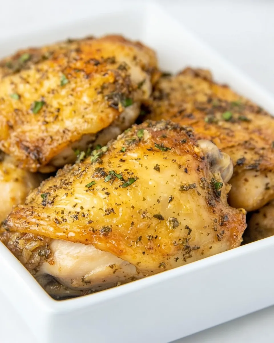 Easy Oven Baked Ranch Chicken Thighs (With Crispy Skin!) recipe photo