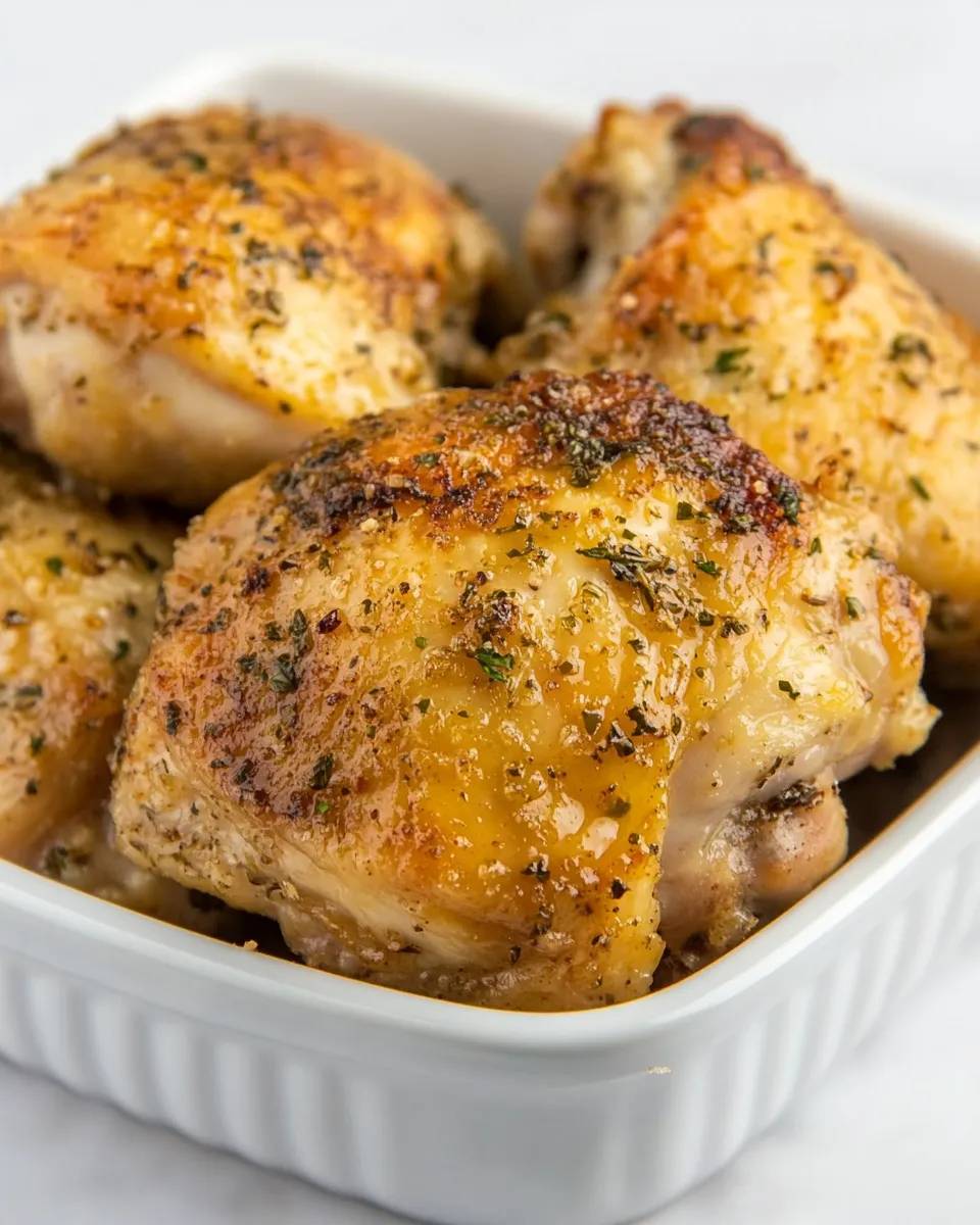 Delicious Oven Baked Ranch Chicken Thighs (With Crispy Skin!) dish photo