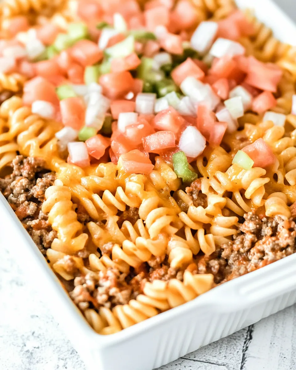 Delicious Overnight Taco Pasta dish photo