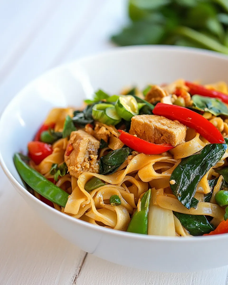 Homemade Pad Kee Mao Recipe (Drunken Noodles) recipe photo