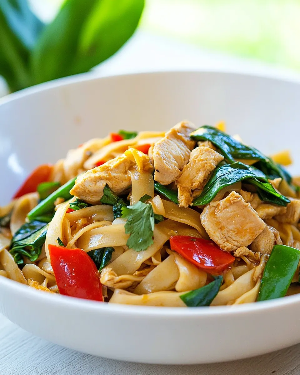 Classic Pad Kee Mao Recipe (Drunken Noodles) dish photo