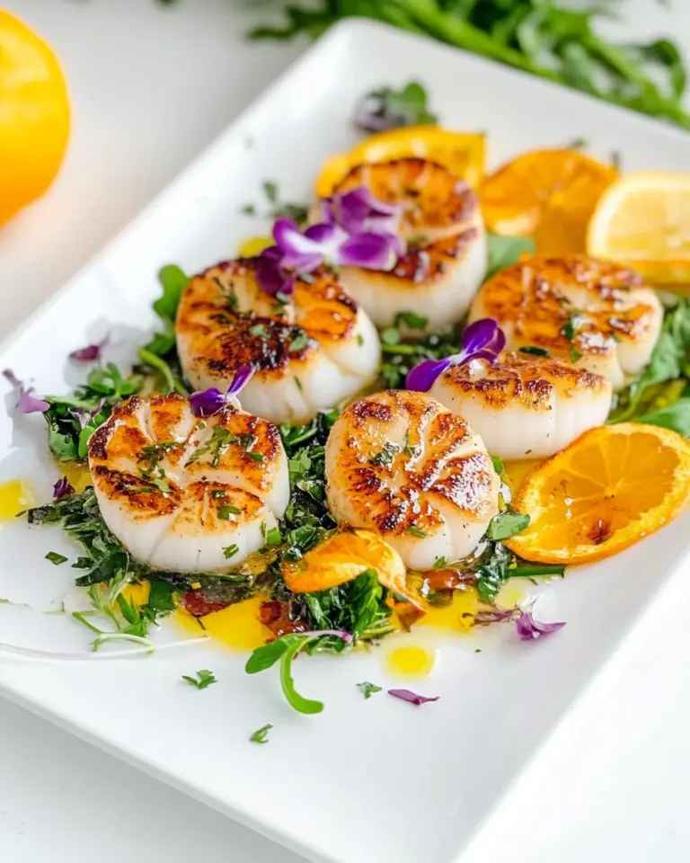 Homemade Pan Seared Scallops photo