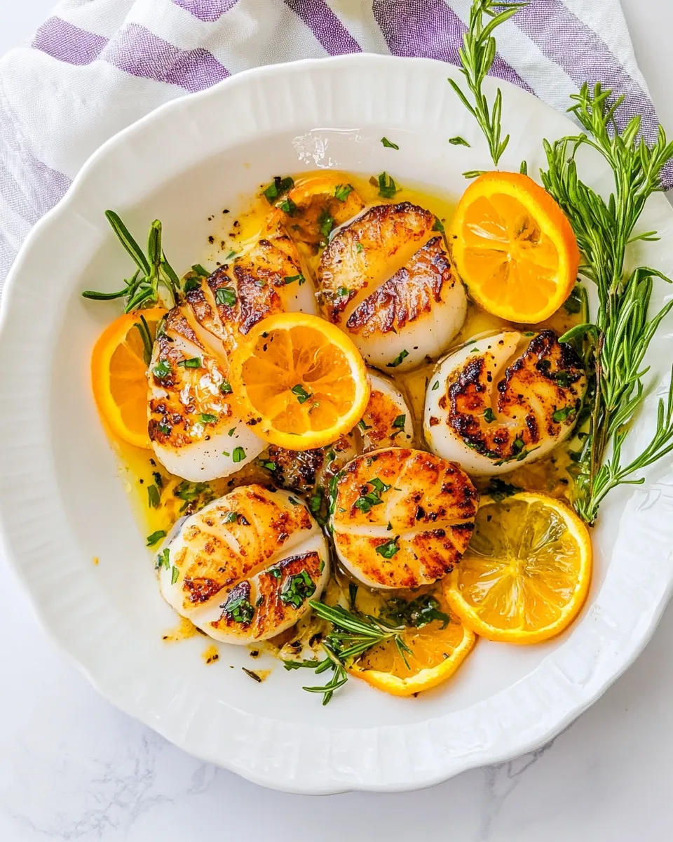 Easy Pan Seared Scallops dish photo