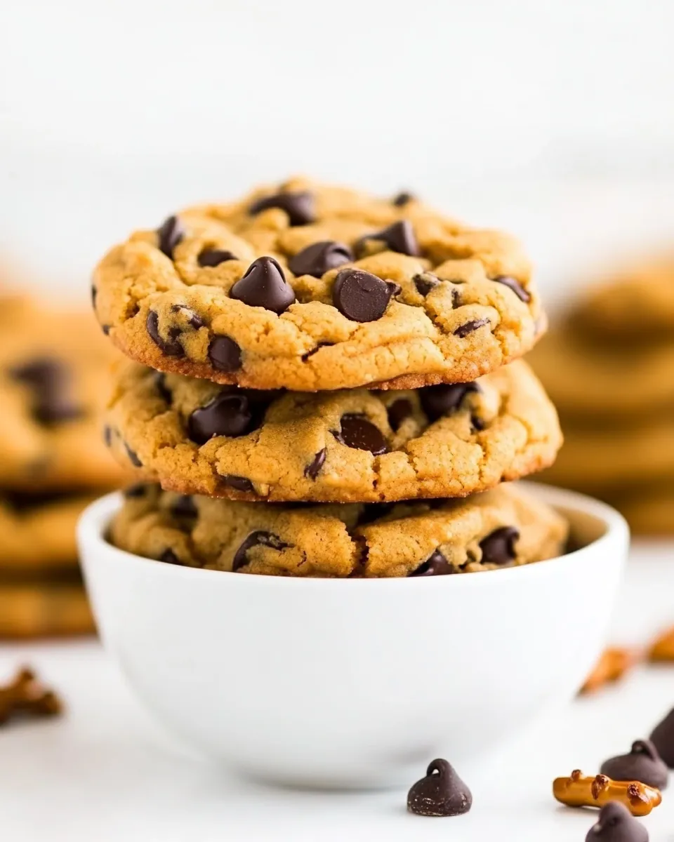 Easy Peanut Butter-Pretzel Chocolate Chip Cookies dish photo