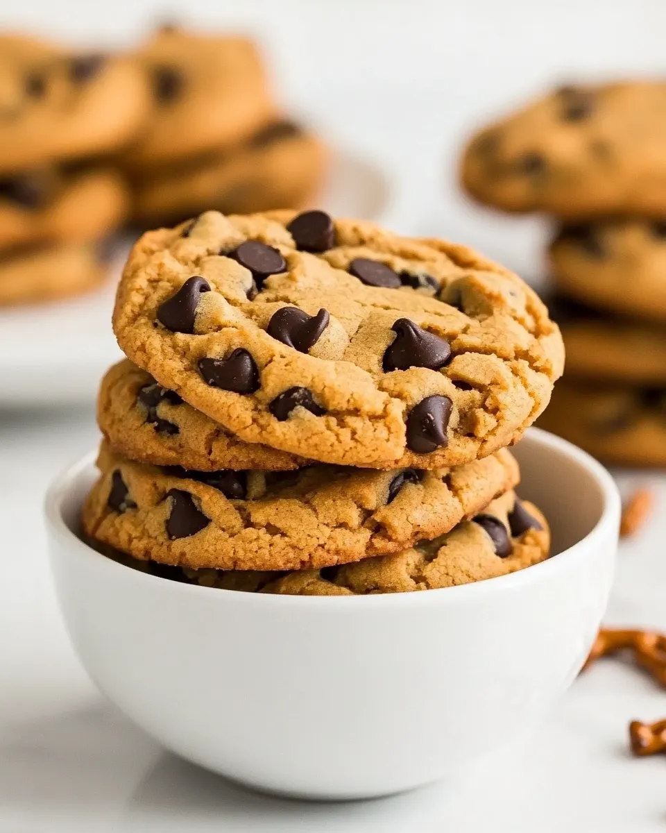 Homemade Peanut Butter-Pretzel Chocolate Chip Cookies image