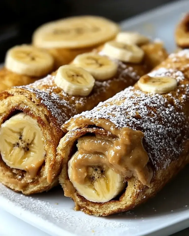 Easy Peanut Butter Banana French Toast Roll Ups Recipe photo
