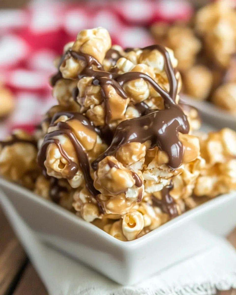 Classic Peanut Butter Caramel Corn recipe image