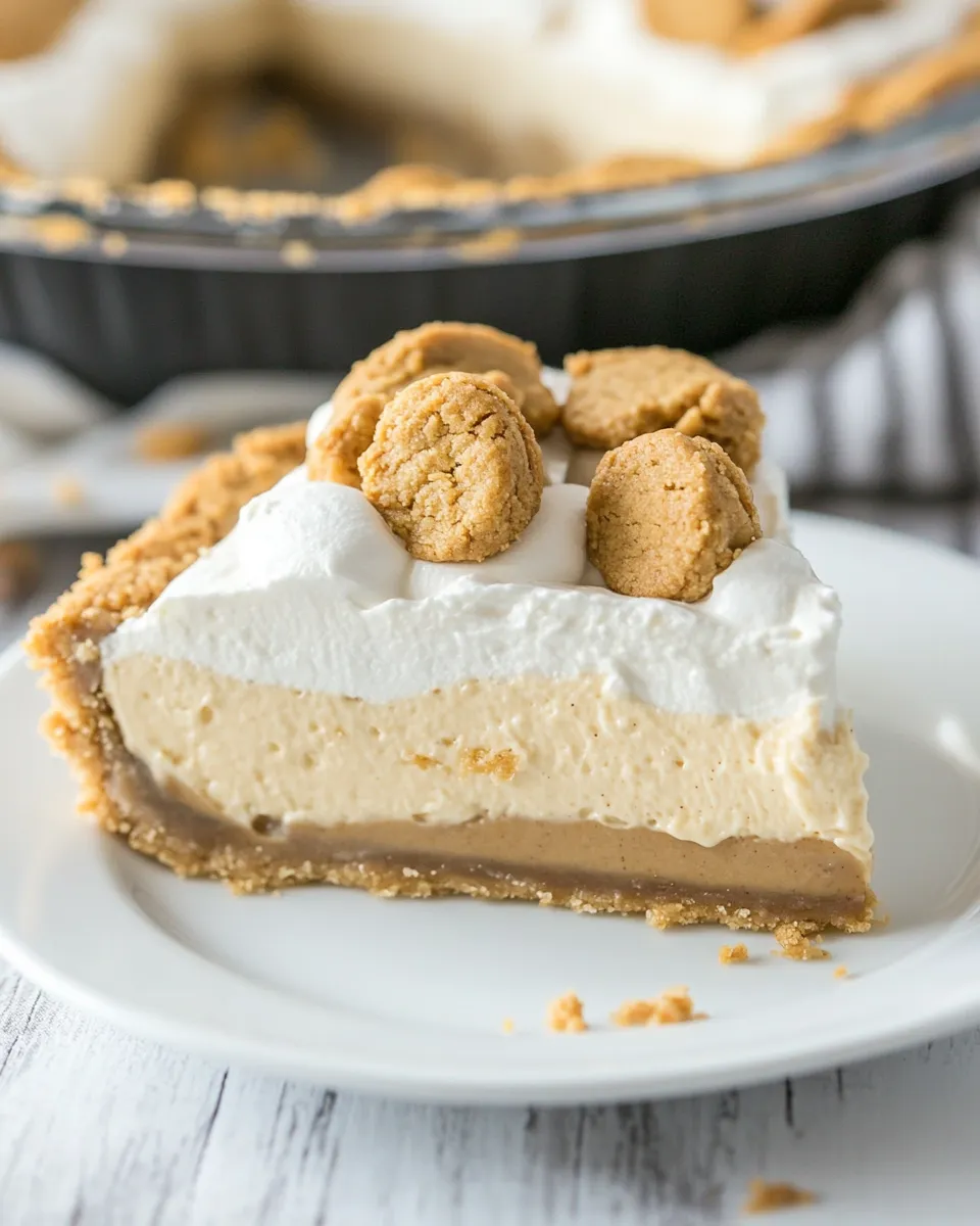 Easy Peanut Butter Cookie Dough Cheesecake Pie recipe photo