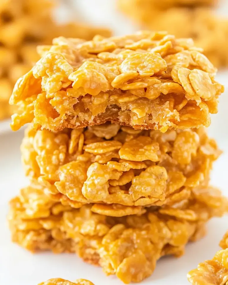 Homemade Peanut Butter Cornflake Cookies photo