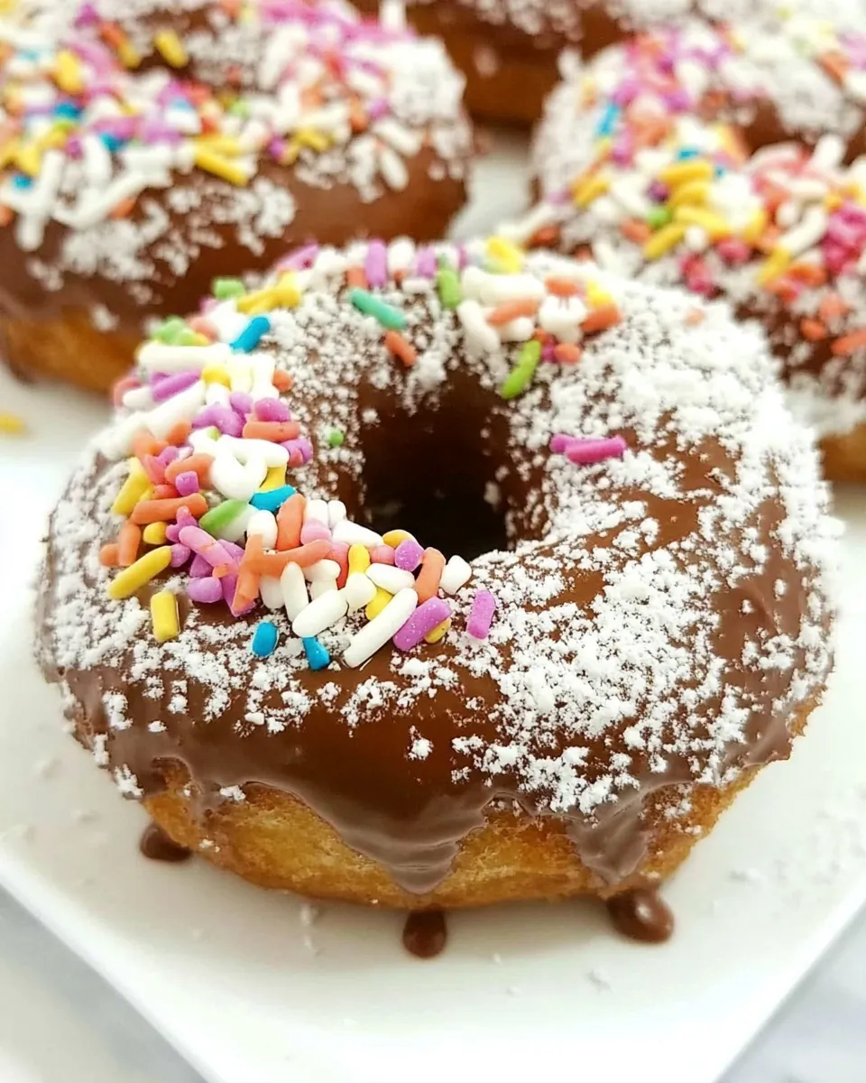 Delicious Peanut Butter Cream Doughnuts dish photo