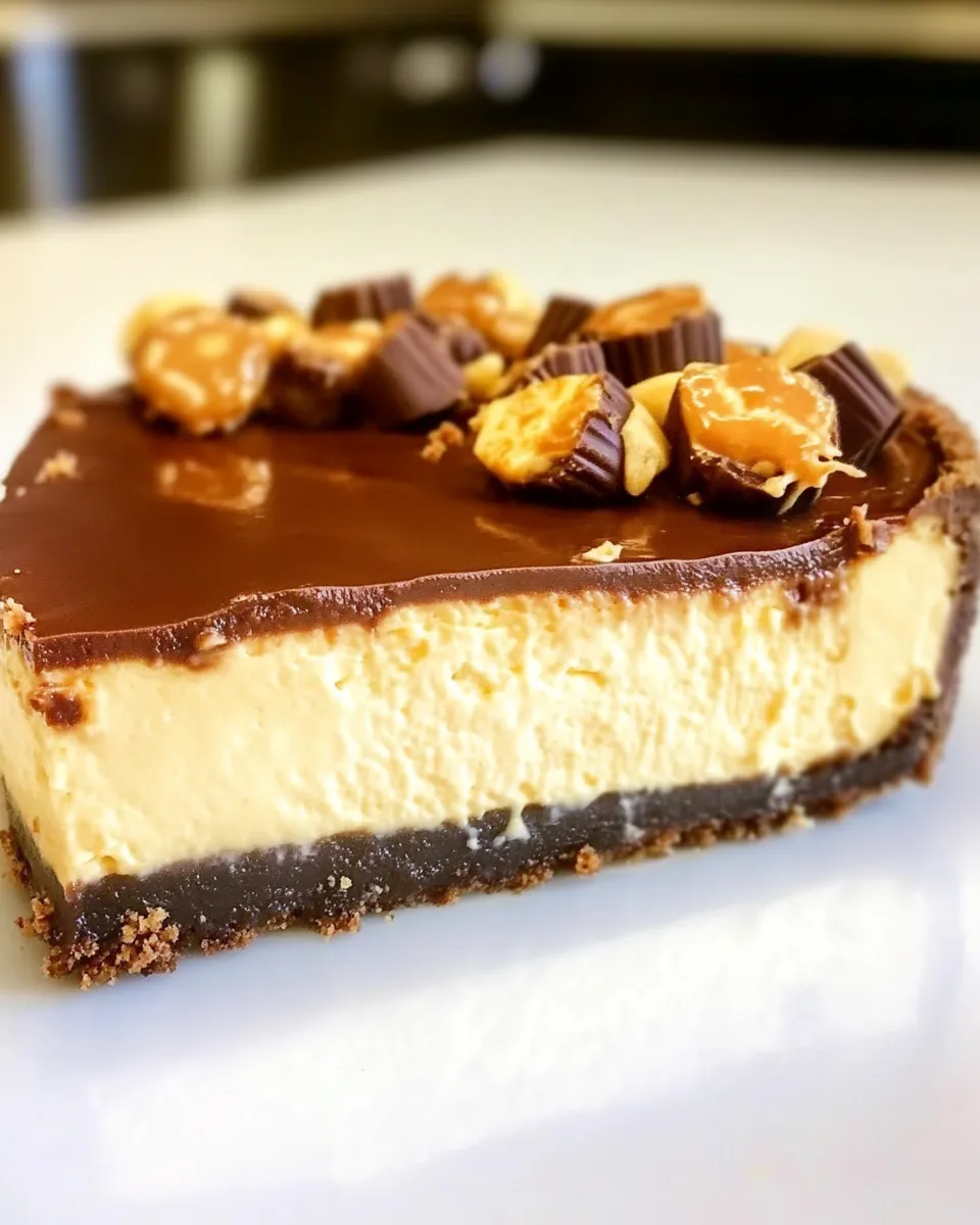 Classic Peanut Butter Cup Cheesecake image