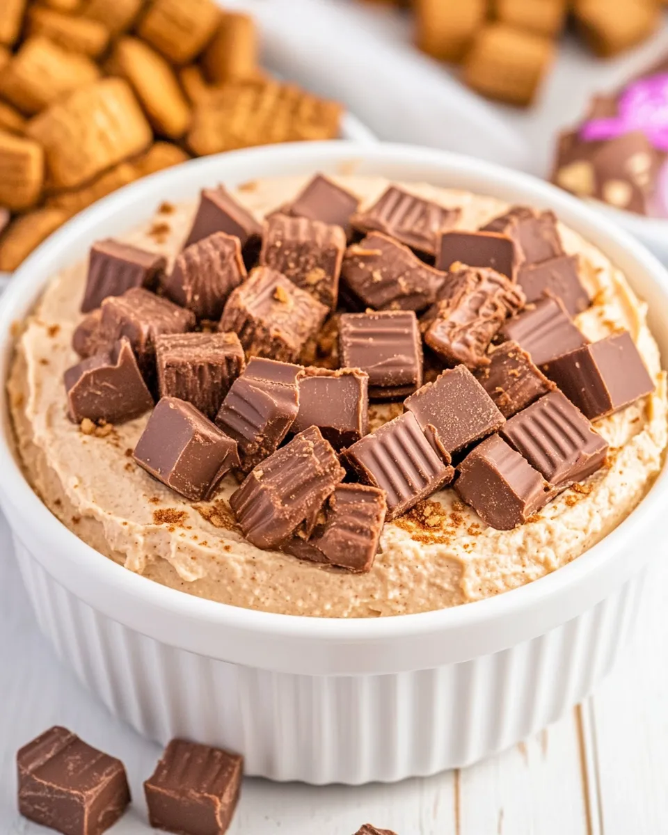 Homemade Peanut Butter Cup Cheesecake Dip photo