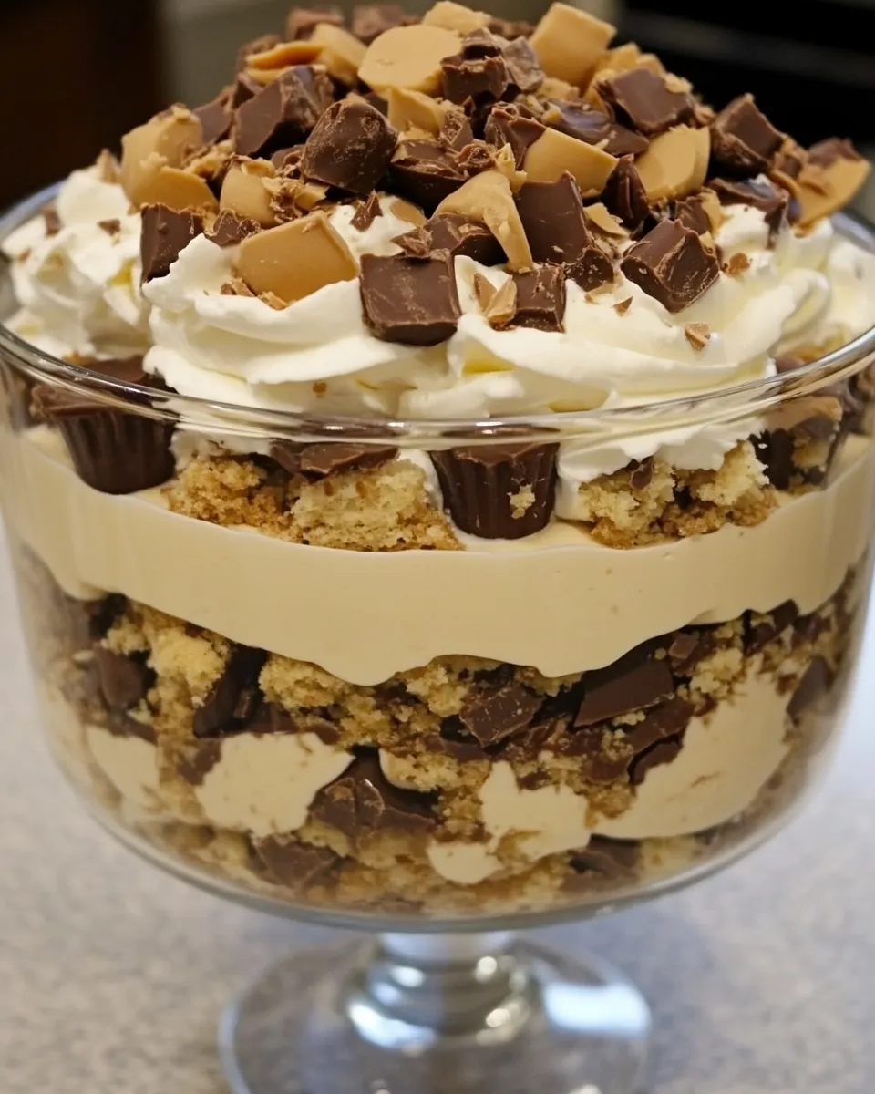 Delicious Peanut Butter Cup Trifle dish photo