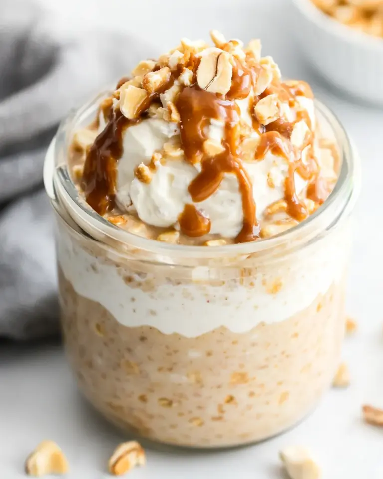 Homemade Peanut Butter Greek Yogurt Overnight Oats recipe photo