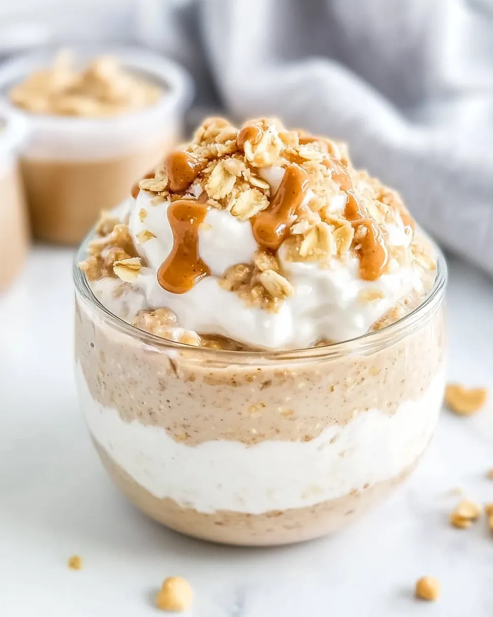Classic Peanut Butter Greek Yogurt Overnight Oats dish photo
