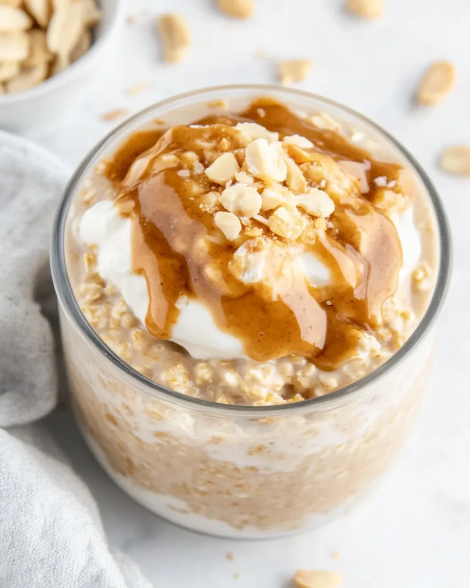 Delicious Peanut Butter Greek Yogurt Overnight Oats picture