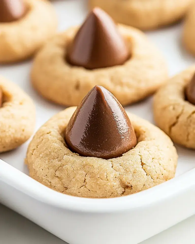 Homemade Peanut Butter Kiss Cookies photo