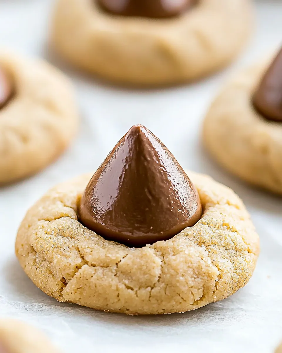 Easy Peanut Butter Kiss Cookies recipe photo