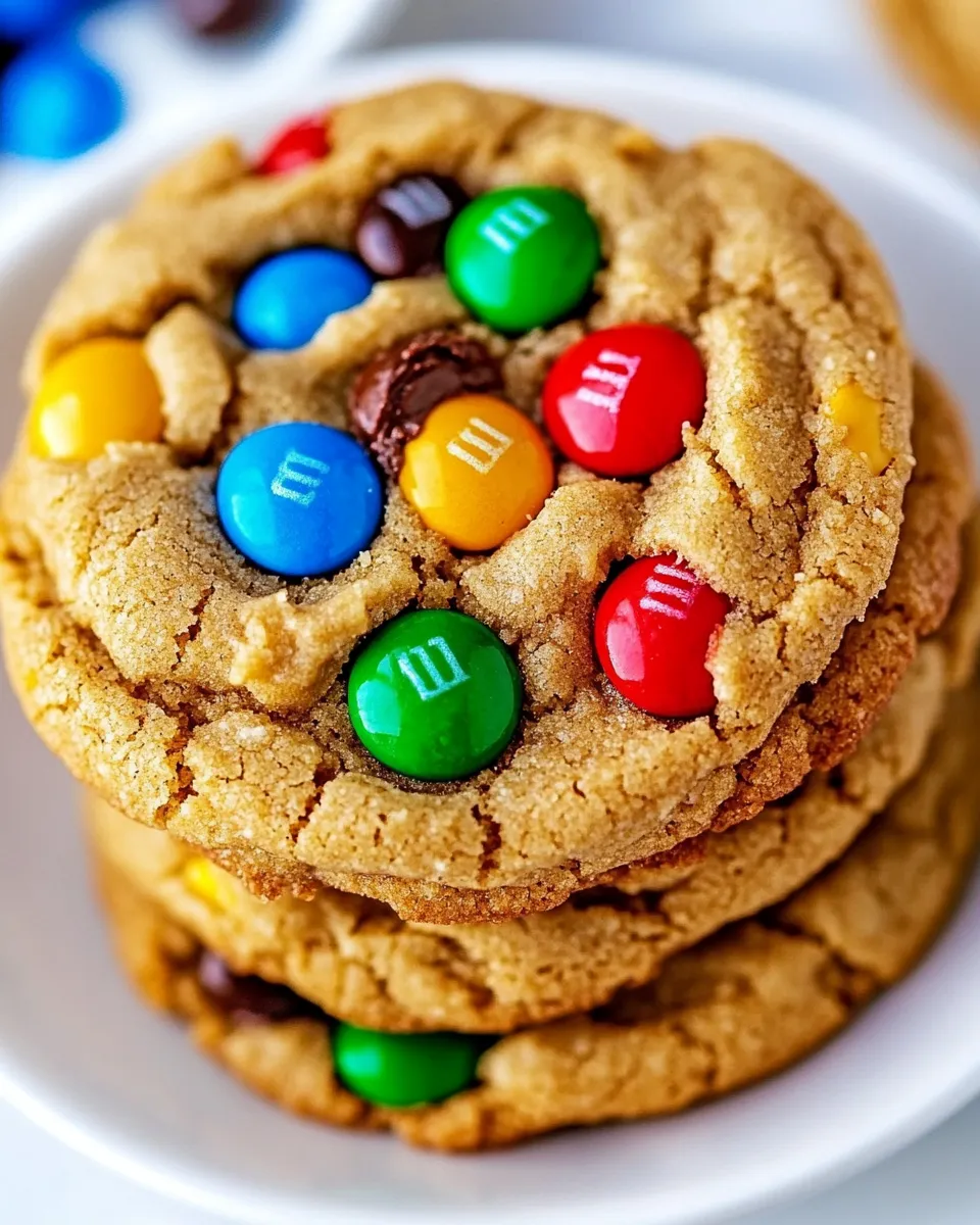 Delicious Peanut Butter M&M Cookies dish photo