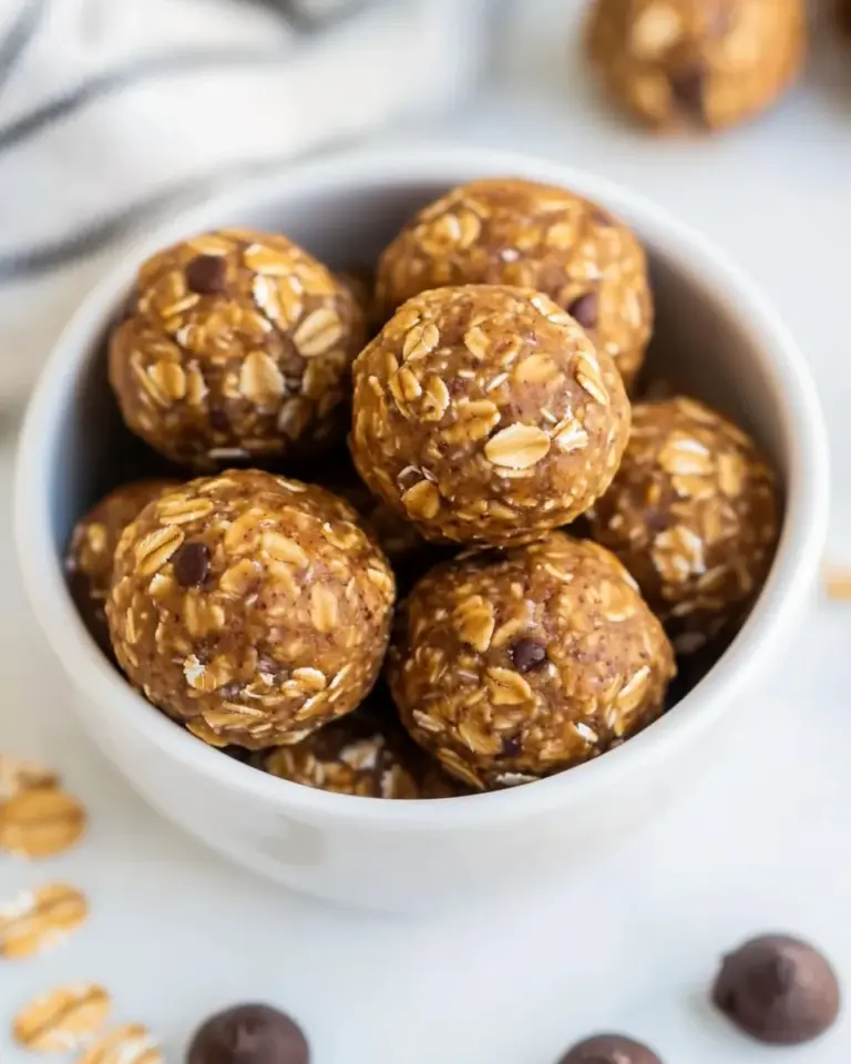 Homemade Peanut Butter Oatmeal Balls recipe photo