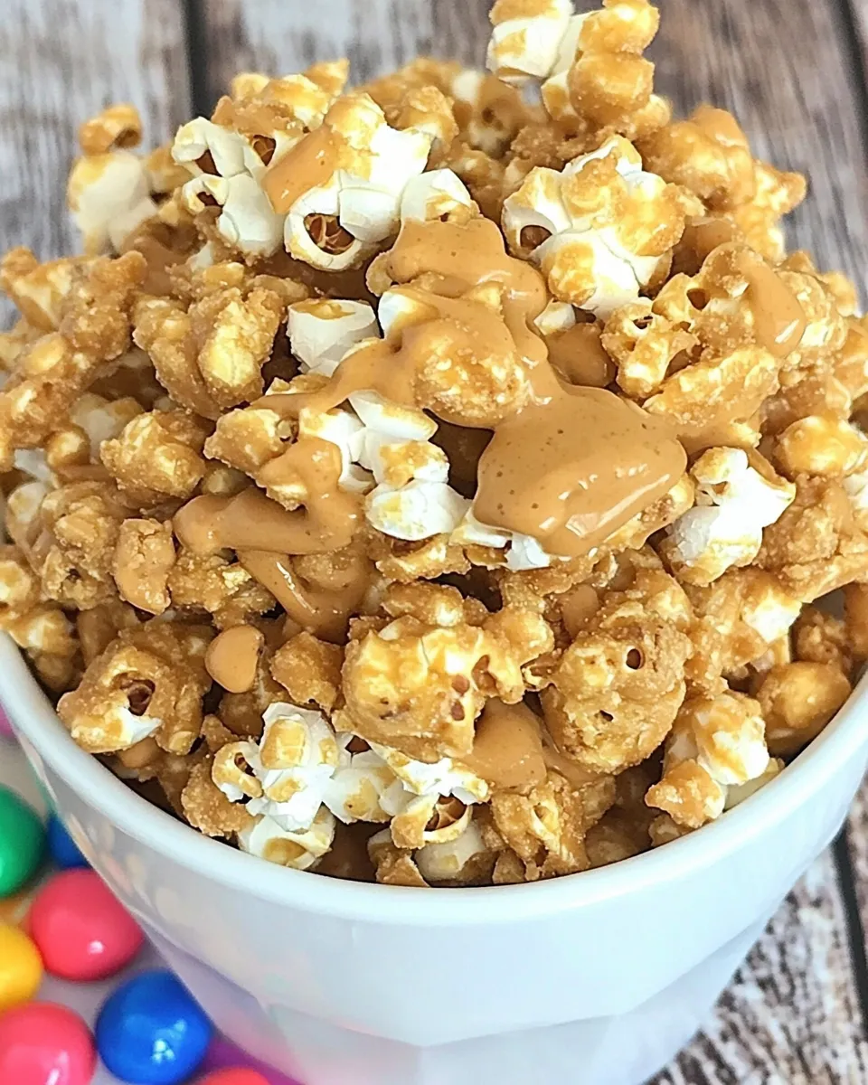Homemade Peanut Butter Popcorn Munch photo