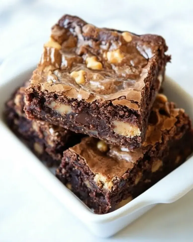 Homemade Peanut Butter Snickers Brownies recipe photo