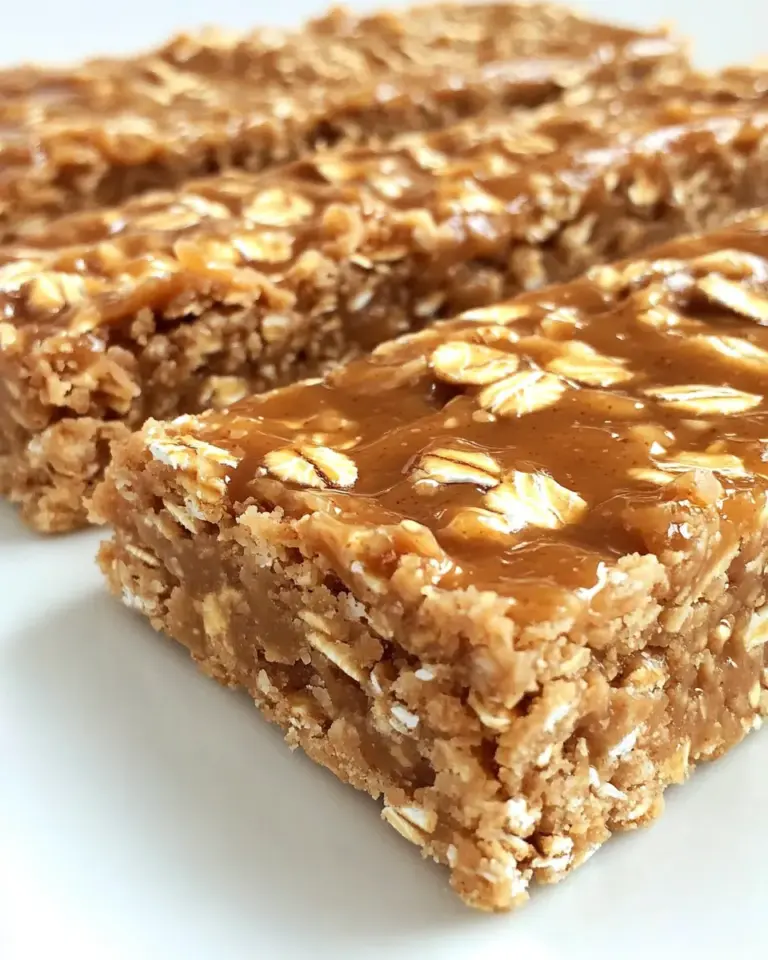Homemade Peanut Butter and Honey Oat Bars recipe photo