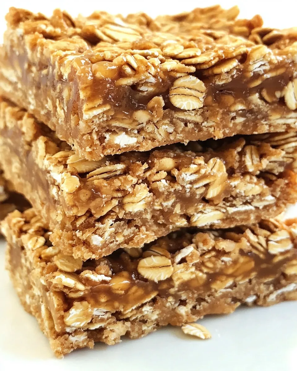 Classic Peanut Butter and Honey Oat Bars dish photo